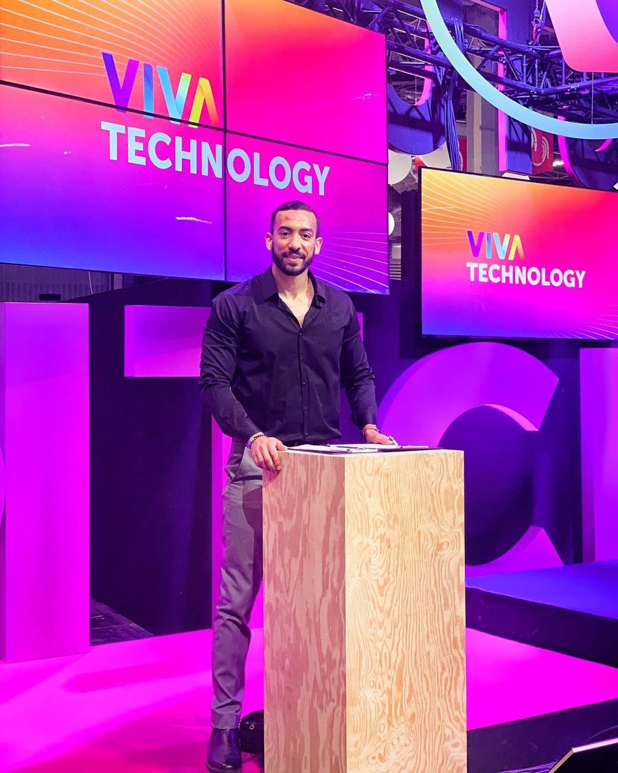 Chouaib Rahmouni sur la scène de Viva Technology